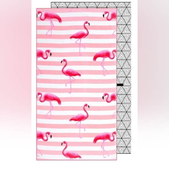 Pink Flamingo Beach Towel - Picture 1 of 3